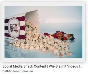 Snack-Content wird häufig mit Snacks visualisiert - zu Unrecht.