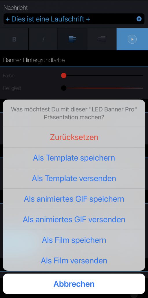 Laufschrift von LED Banner Pro herunterladen